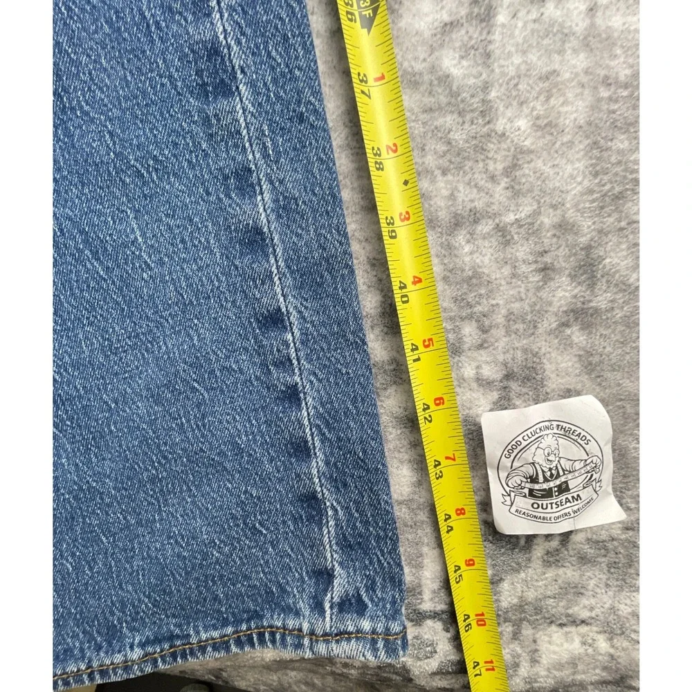 Levi's Mens 34x36 501 '93 Straight Leg Jeans Blue Denim Premium Button Fly